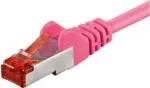 Wentronic CAT6 S/FTP tinklo kabelis, purpurinis, 1 m, 93434