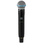 Shure SLXD2+/B58=-G65 rankinis belaidis siųstuvas su Beta 58A mikrofonu (470-606 MHz)