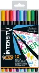 BIC Fineliners INTENSITY FINE BCL spalvoti ra&scaron;ikliai, 10 spalvų rinkinys CEL1011727