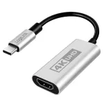 LogiLink CUA0115 USB 3.2 Gen1 Type-C adapteris, C/M į HDMI-A/F, 4K/60 Hz, metalinis, juodas/sidabrinis, 0.15 m