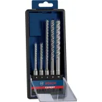 Bosch Expert SDS-plus-7X perforatoriaus grąžtų komplektas, 5 vnt., 5/6/8/10 mm