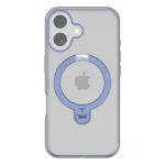 Apsauginis dėklas Torras Ostand Spin iPhone 16 &ndash; Mėlynas, plonas profilis, belaidžio įkrovimo palaikymas