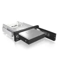 ICY BOX IB-168SK-B i&scaron;imamas diskų skyrelis be dėklo 3,5&Prime; SATA HDD, 5,25&Prime; (13,3 cm) angai, su užraktu, juodas
