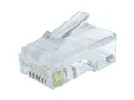Gembird LC-8P8C-002/100 RJ-45 laidų jungtis, skaidri