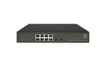 LevelOne Hilbert GES-2110P 10 prievadų Gigabit PoE Smart Lite valdomas komutatorius, 8 PoE i&scaron;ėjimai, 2 x Gigabit SFP, 802.3at/af PoE, 130W PoE biudžetas