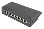 DIGITUS Patch Panel CAT6 8 prievadų Ekranuotas Juodas