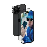 PanzerGlass B2862+1284 apsaugos komplektas 2 viename (ekranas + kameros objektyvas) Apple iPhone 16 Pro 6,3 colio telefonui, juodas rėmas