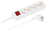 MicroConnect MC-GRU00415WS ilgintuvas 1,5 m 4 ki&scaron;tukiniai lizdai Baltas