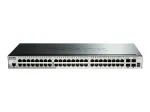 D-Link 52 prievadų &bdquo;Gigabit&ldquo; sukraunamas valdomas jungiklis su 4 x 10G SFP+