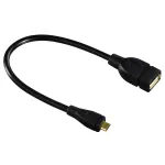 Hama 173892 USB 2.0 laidas Micro-USB B / USB A 0,15 m juodas