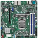 ASRock Rack E3C252D4U pagrindinė plok&scaron;tė, Intel C252, LGA 1200, micro ATX, USB 3.2 Gen 1, 2x Gigabit LAN, integruota grafika