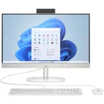HP 24-cr0009ng AMD Ryzen&trade; 3 7320U 60,5 cm (23.8 inch) 1920 x 1080 All-in-One PC 8 GB LPDDR5-SDRAM 512 GB SSD Windows 11 Home Wi-Fi 6 (802.11ax) Baltas (A04VWEA#ABD)