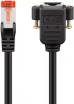 Tinklo kabelis Goobay 65637 RJ-45 Cat6 1m Juodas