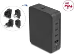 Maitinimo adapteris DELOCK 145W su 3&times;USB-C ir 1&times;USB-A