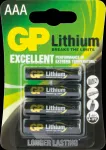 GP Batteries Excellent Lithium GP24LF359C4 ličio baterijos AAA (FR03), 1,5 V, 4 vnt.