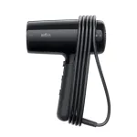 Braun HD2.0 BRHD200E plaukų džiovintuvas (2000 W, 3 &scaron;ilumos lygiai, &scaron;alto oro srovė, 1,95 m laidas), juodas