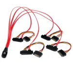 StarTech.com 50 cm vidinis Serial Attached SCSI Mini SAS kabelis - SFF8087 į 4x SFF8482