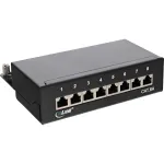 InLine Patch Panel Cat.6A 8 prievadų, stalo / sienos montavimui, juoda RAL9005