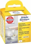 Avery Zweckform - Permanent adhesive rectangular paper address labels - wei&szlig; - 28 x 89 mm 260 Etikett(en) (2 Rolle(n) x 130) (AS0722370)