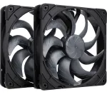 Noctua NF-A14x25 G2 PWM Sx2-PP chromax.black 140mm dviejų ventiliatorių rinkinys