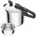 Slėginė keptuvė Tefal Secure 8 L &ndash; 8 litrų talpos slėginis puodas su saugos dangčiu