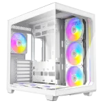 Antec C5 Midi Tower baltas - ATX/ITX/micro ATX korpusas su stiklu ir 3x 120 mm ventiliatoriais