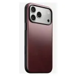 Odininis dėklas Nomad Modern, skirtas iPhone 17 Pro Max (6,9 colio) &ndash; Burgundijos, oda+TPU+PC