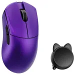 WLMouse HUAN žaidimų pelė su Omron optiniais jungikliais &mdash; violetinė (HUAN-PURPLE-O)