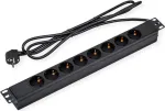 VALUE 48,30 cm (19 inch) 1HE 8-ių lizdų maitinimo juosta su 1,8 m laidu - PDU - 1,8 m - Stovo modulis (19.99.1632)