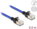 Tinklo kabelis DeLOCK RJ45 Cat.6A 0,5 m mėlynas
