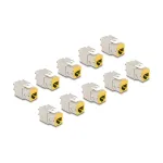 DeLOCK keystone modulis 88111 Plok&scaron;čias Geltonas RJ-45 10 vnt.