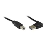 GoodConnections USB 2.0 EASY jungiamasis kabelis, ki&scaron;tukas A kampuotas į ki&scaron;tuką B, juodas, 3 m