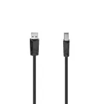 Hama 00200603 USB 2.0 laidas 3 m USB A USB B juodas