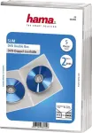 Hama Double DVD Jewel Case, Slim 5, permatomas, 2 diskai