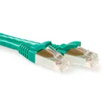 ACT Green 2 metrų SFTP CAT6A patch laidas su apsaugotais RJ45 ki&scaron;tukais