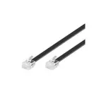 Wentronic Goobay modulinis jungiamasis kabelis, juodas, 3 m &ndash; RJ12 (6P6C) ki&scaron;tukas į RJ12 (6P6C) (50321)