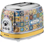 Ariete 155 Skrudintuvas Positano, 810W, 2 riekės, 6 skrudinimo lygiai, trupinių padėklas, at&scaron;ildymo funkcija, automatinis i&scaron;stūmimas, be spaustukų