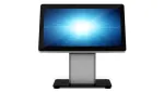 Elo Slim Self-Service Countertop Stovas - Stovas - POS-terminalui - Juoda/Sidabrinė - tinka Elo 1502L, 2002L, 2202L, 2402L, 2702L, I-Series ESY15i2, ESY15i5, ESY22i2, ESY22i5 (E514693)