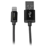 StarTech.com 1 m USB į Lightning laidas &ndash; iPhone / iPad / iPod įkrovimo ir sinchronizavimo laidas, juodas, MFi sertifikuotas