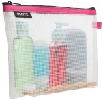 Leitz Travel Pouch Cosmetic vandeniui atsparus WOW, unisex, aksesuarų krep&scaron;ys, vieno dydžio, užtrauktuku, vandeniui atsparus, rožinis
