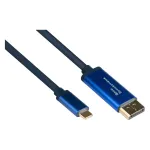 Alcasa 4812-CSF010B 1m adapterinis laidas USB-C &ndash; DisplayPort, 1 m, USB Type-C &ndash; DisplayPort, vyri&scaron;kas &ndash; vyri&scaron;kas, tiesus (4812-CSF010B)