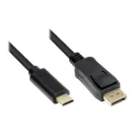 Good Connections GC-M0106 - 2 m - USB Type-C - DisplayPort - Ki&scaron;tukas - Ki&scaron;tukas - Auksuotas