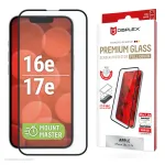 Grūdinto stiklo apsauginis stikliukas e.v.i. Displex Premium (Full Cover, 10H), skirtas Apple iPhone 16e/17e