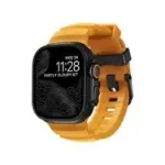 NOMAD Rocky Point Band &ndash; dirželis Apple Watch 46mm/49mm su FKM ir titanu (sol, juoda aparatūra)