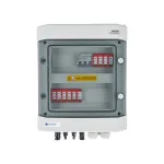 EMITER Switchgear Attached DCAC Hermetic IP65 EMITTER su DC apsauga nuo vir&scaron;įtampių Dehn 1000V Type 2, 2 x PV String, 2 x MPPT // AC Dehn Type 2, 10A 3-F