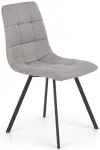 Visitor Chair V-CH-K/402-KR-POPIEL Grey Fabric Chrome-Plated Steel Stackable