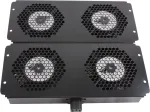 Rockstable 19 colių au&scaron;inimo elementas &ndash; ventiliatorių padėklas su įmontuotu ventiliatoriumi, plieninis, juodas, 1 vnt., 2,92 kg (RS19-FT68)