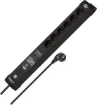 Brennenstuhl Connect Premium-Line WiFi Surge Protected Power Strip 6 Outlets 3m Black