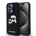 Karl Lagerfeld KLHMP15LSKCHPPLK iPhone 15 Pro 6.1 Black Hardcase Silicone Karl & Choupette MagSafe