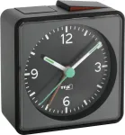 TFA Dostmann 60.1013.01 Push Electronic Alarm Clock &ndash; analoginis, tylus, su snaudimo funkcija ir foniniu ap&scaron;vietimu